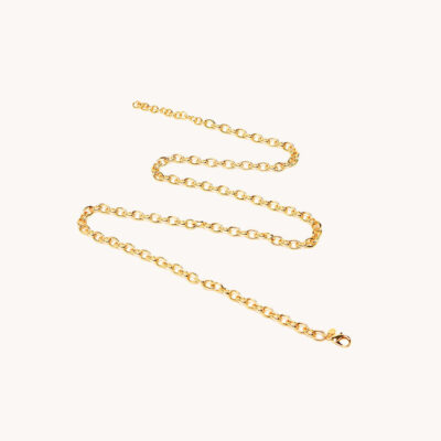 Cable Long Convertible Chain | Plated Brass